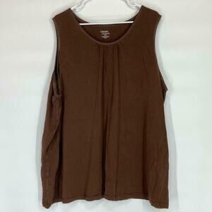 Liz & Me Brown Sleeveless Tank Top Women’s